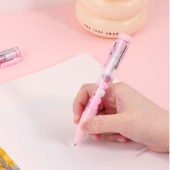 Bút gel ruột bút hình chân mèo, mèo nằm màu hồng