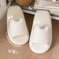 Dép xốp hình mèo trống trơn trượt, đế siêu mềm