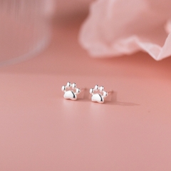 Khuyên tai bạc 925 chân mèo