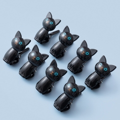 Kẹp đồ hình mèo đen (set 8c)