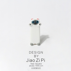 Kẹp tóc nhựa hình mèo xin ôm