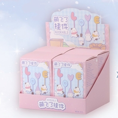 Bộ blind box mèo mặt dây chuyền 1 hộp 4 chi tiết