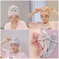 Mũ quấn khô tóc hình mèo