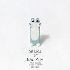 Kẹp tóc nhựa hình mèo xin ôm