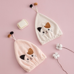 Mũ đội thấm hút nước hình mèo sz 26x33