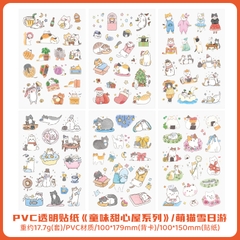 Bộ sticker chống nước hình mèo