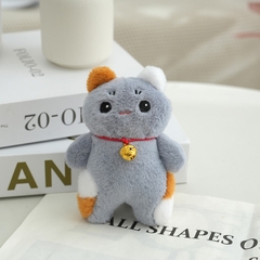 Móc khóa mèo tam thể đeo chuông