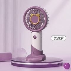 Quạt cầm tay hình mèo phối 2 màu