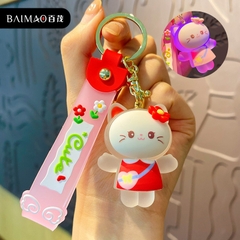 Móc khóa hình mèo có thể nháy đèn