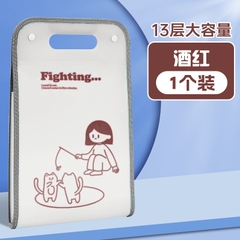 Túi đựng tài liệu A4 nhiều ngăn dạng đứng cô gái và chàng trai