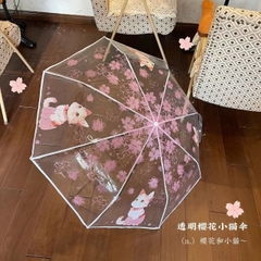 Ô trong suốt họa tiết hình mèo