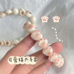 Vòng tay nhựa hình chân mèo