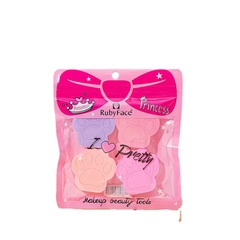 Mút trang điểm hình chân mèo RUBYFACE (túi 4c)
