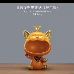 Kệ đựng chìa khoá hình mèo cam há mồm