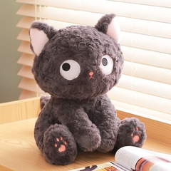 Mèo bông màu đen ngồi size 33cm