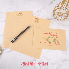Phong bì kèm giấy craft viết thư đơn giản đáng yêu