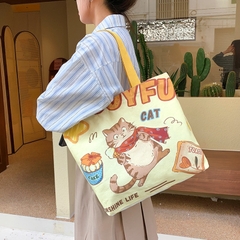 Túi tote vải canvas họa tiết hình mèo