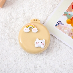 Lược tròn mini kèm gương hình mèo