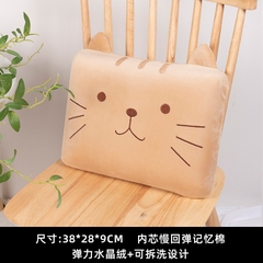 Đệm cao su non hình mèo 32x28x9
