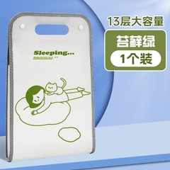 Túi đựng tài liệu A4 nhiều ngăn dạng đứng cô gái và chàng trai