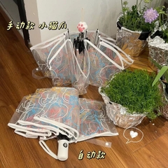 Ô trong suốt họa tiết hình mèo