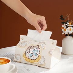 Túi da đựng giấy ăn hình mèo nhiều mẫu