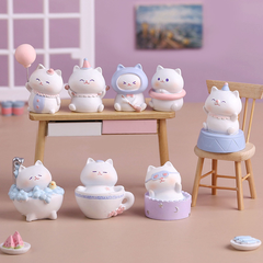 Bộ Blind Box Mèo Mino Paradise Màu Tím - Set gồm 8 hộp