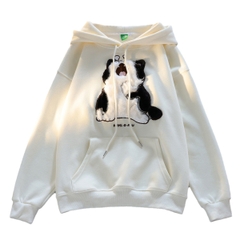 Áo hoodie hình mèo freesize