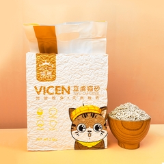 Vicen Cát vệ sinh mèo Geisha Cat Xài khử mùi tốt không bụi vón nhanh túi 6L/2.4kg