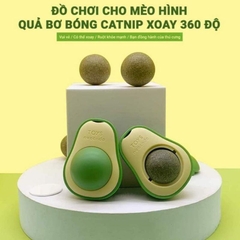Catnip qủa bơ gắn tường cho mèo dạng xoay giúp trị búi lông giảm stress hỗ trợ tiêu hóa