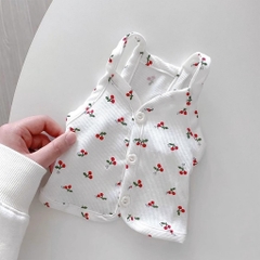 Áo cho mèo dễ thương hình cherry thoáng khí chất liệu đẹp