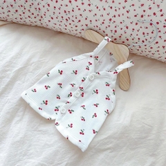 Áo cho mèo dễ thương hình cherry thoáng khí chất liệu đẹp