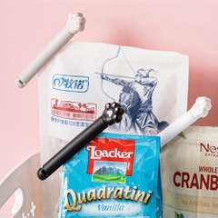 Nẹp Túi Đựng Thực Phẩm Kẹp Niêm Phong Gói Snack chống mốc ẩm Hình Chân Mèo bộ 6 cái