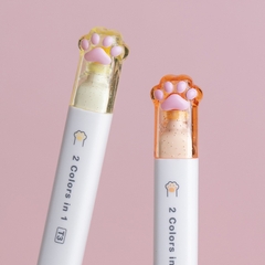 Bộ Bút Màu Highlight Bút Dạ Quang 12 Màu 6 Bút Hình Chân Mèo