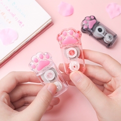 Bút Xóa Kéo Hình Chân Mèo Trong Suốt Màu Hồng Xám Xanh Đồ Dùng Dụng Cụ Học Tập Văn Phòng
