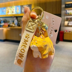 Móc Chìa Khóa Ô Tô Xe Máy Hình Mèo Dễ Thương Handmade Hàn Quốc Phụ Kiện Trang Trí Quà Tặng Bạn Bè Người Thân