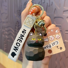 Móc Khóa Mèo Không Chân 3D Nhựa Resin Dễ Thương Chất Liệu Dùng Trang Trí Phụ Kiện Balo Túi Xách