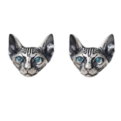 Bông Tai Độc Lạ Hình Mèo Ai Cập Sphynx  Bằng Đồng - Phong Cách Thời Trang Cá Tính