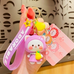 Móc Chìa Khóa Ô Tô Xe Máy Hình Mèo Dễ Thương Độc Lạ - Phụ Kiện Trang Trí Túi Xách Quà Tặng Bạn Bè Người Thân
