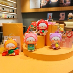 Móc Chìa Khóa Ô Tô Xe Máy Hình Mèo Dễ Thương Độc Lạ - Phụ Kiện Trang Trí Túi Xách Quà Tặng Bạn Bè Người Thân