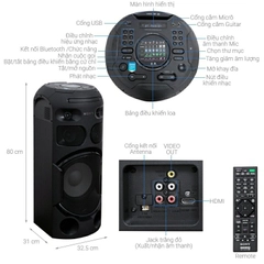 Loa Karaoke Di Động MHC-V41D