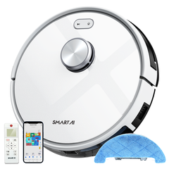 Robot Hút Bụi Lau Sàn Lidar+SLAM SmartAI S7 MAX