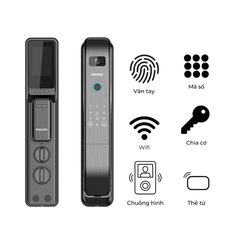 Khóa vân tay Philips DDL303 – Tích hợp chuông hình, Wifi  5.00 trên 5 dựa trên 1đánh giá