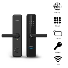 Khoá cửa vân tay Philips DDL603E – Kết nối Wifi