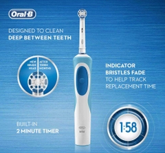 Bàn chải đánh răng điện Oral-B Vitality Braun, Pro White, 1 đầu bàn chải