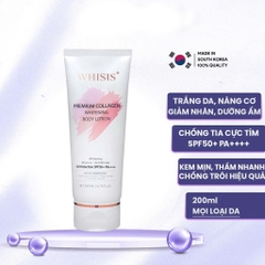KEM DƯỠNG THỂ NÂNG TÔNG VÀ CHỐNG NẮNG WHISIS PREMIUM COLLAGEN 200ml- Hàn Quốc