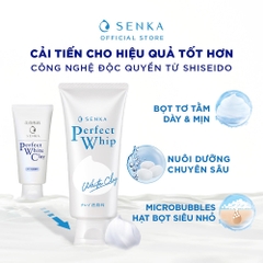 Sữa Rửa Mặt Tạo Bọt SENKA Chiết Xuất Đất Sét Trắng 120g- (bản nội địa) xách tay