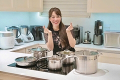Bộ nồi chảo inox 5 món cao cấp Gume Hàn Quốc 5 đáy dùng cho mọi loại bếp