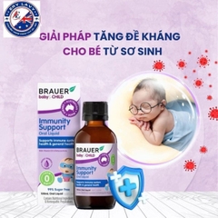 Tăng đề kháng trẻ sơ sinh Brauer baby & child immunity support 100ml