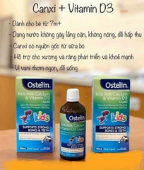 Ostelin Canxi Milk Kids dạng nước 90ml >7m